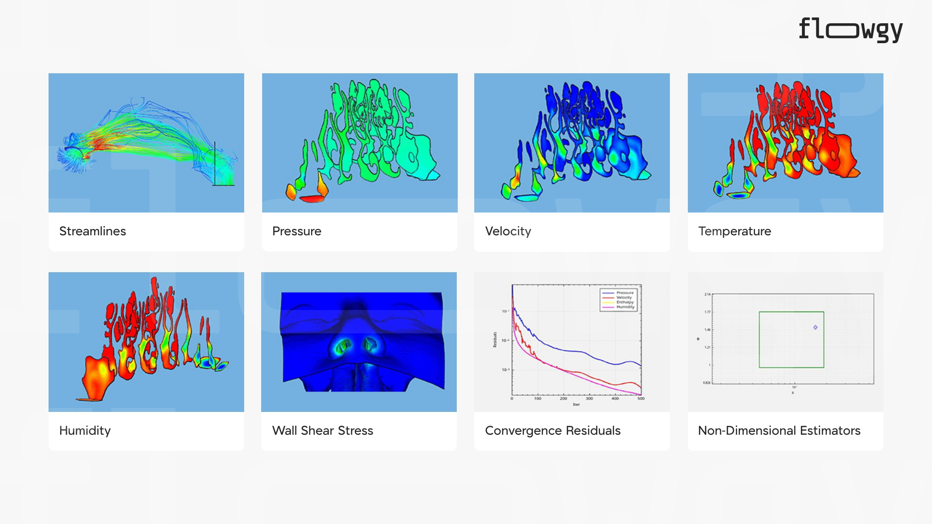 Relevant parameters on the airflow in the nasal cavity analyzed by Flowgy.